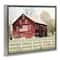 Stupell Industries Patriotic Barn Flag Floater Framed Art
